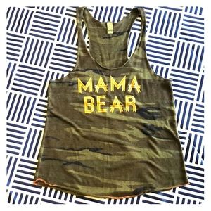 AUTHENTIC “Mama Bear” racerback CAMO tank